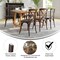 Merrick Lane Davisburg Stackable Wooden Cross Back Bistro Dining Chair